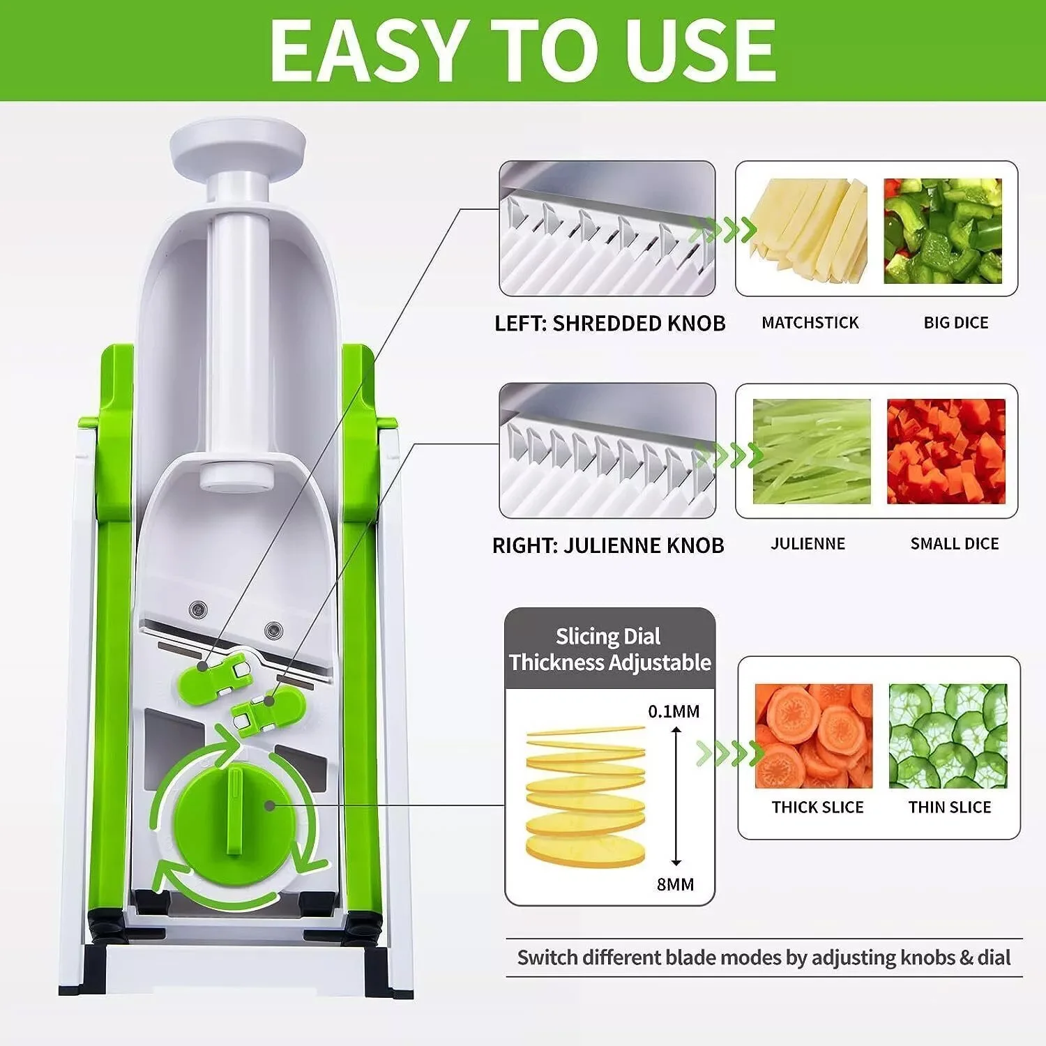 4 in 1 Multifunctional Kitchen Chopping Artifact Vegetable Slicer Food Chopper