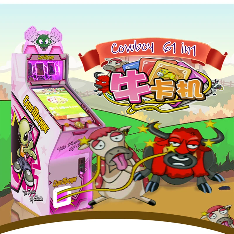 

61 In 1 West Cowboy Arcade Game Machine Family Arcade Game PCB Coin Operation VGA Output One Touch for Kids