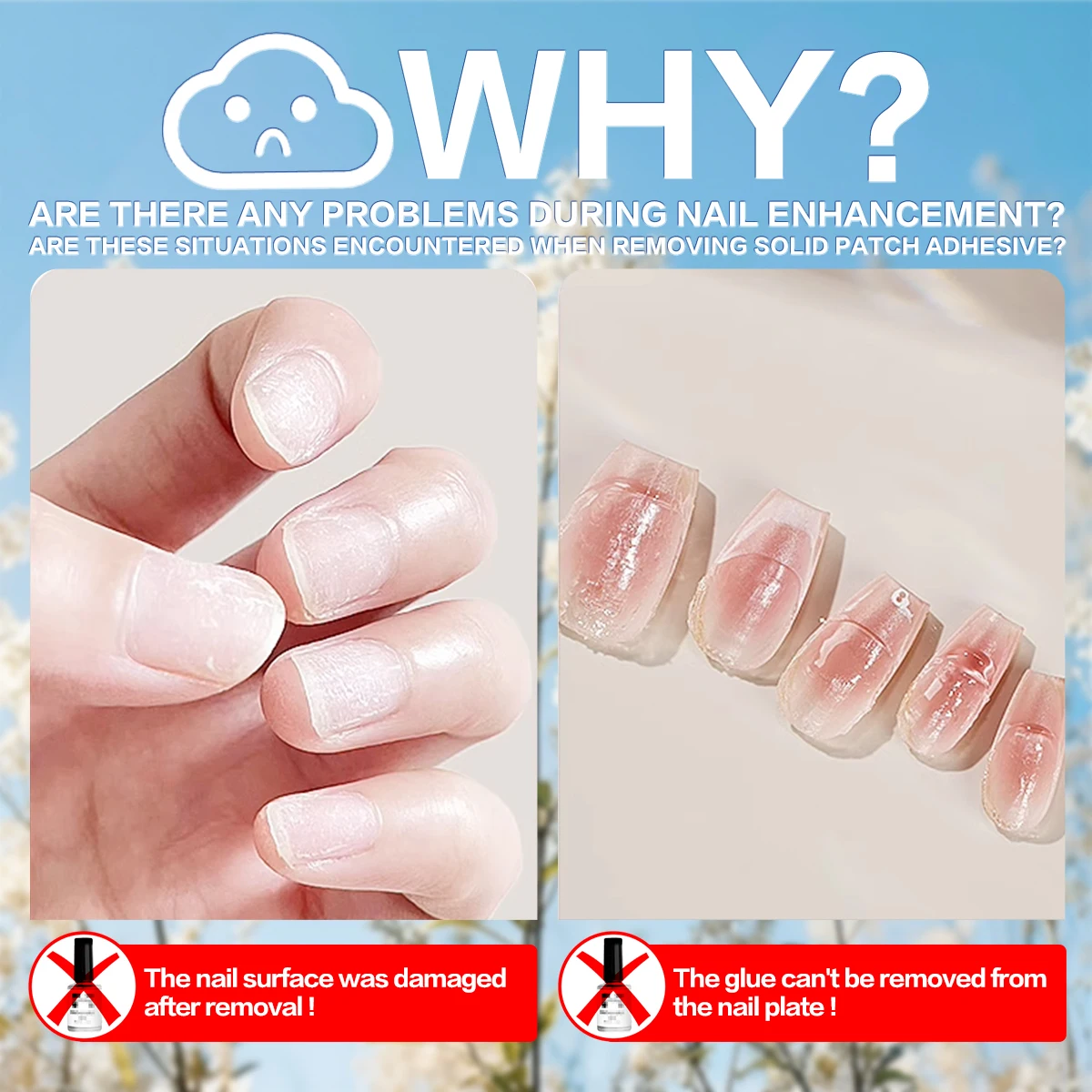 2fl. Dissolvant de colle solide pour ongles, facile à enlever sur les faux ongles, formule améliorée, douce, retrait rapide des années 15, oz
