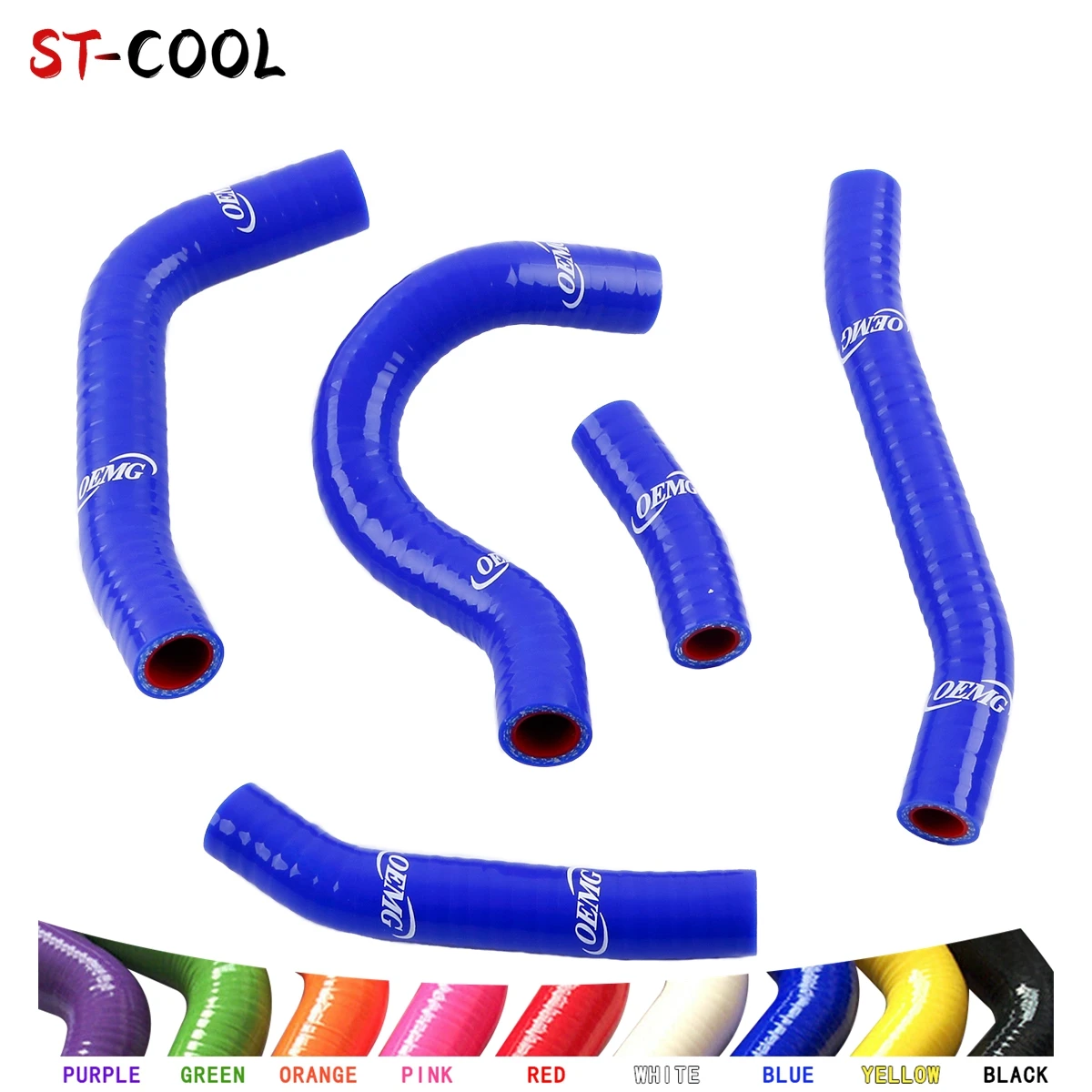 

For Honda CRF 250 R CRF250R 2014 2015 2016 2017 Silicone Radiator Coolant Hoses Tube Pipe Kit 5Pcs