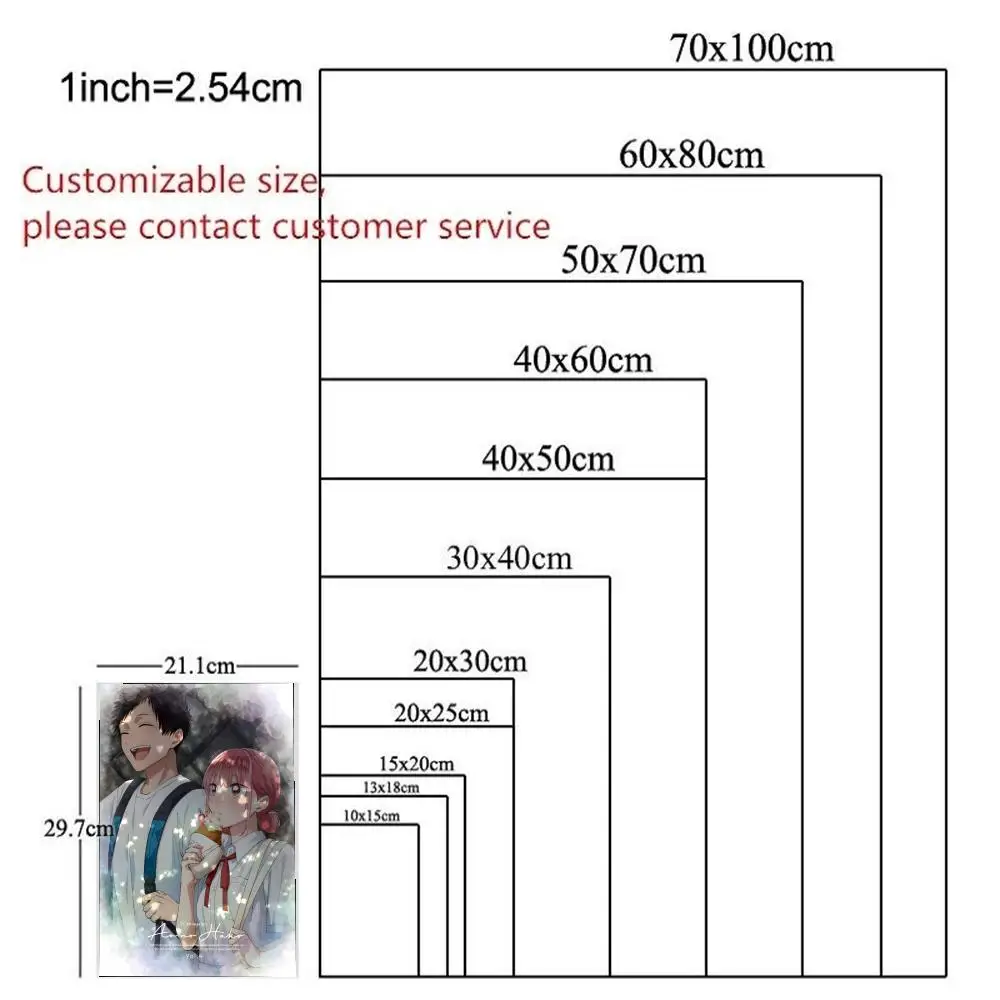 آو نو هاكو ملصق HD الفن لزجة جدار مقاوم للماء المنزل أنيمي فيلم المغني غرفة المعيشة غرفة نوم بار الديكور الجمالي