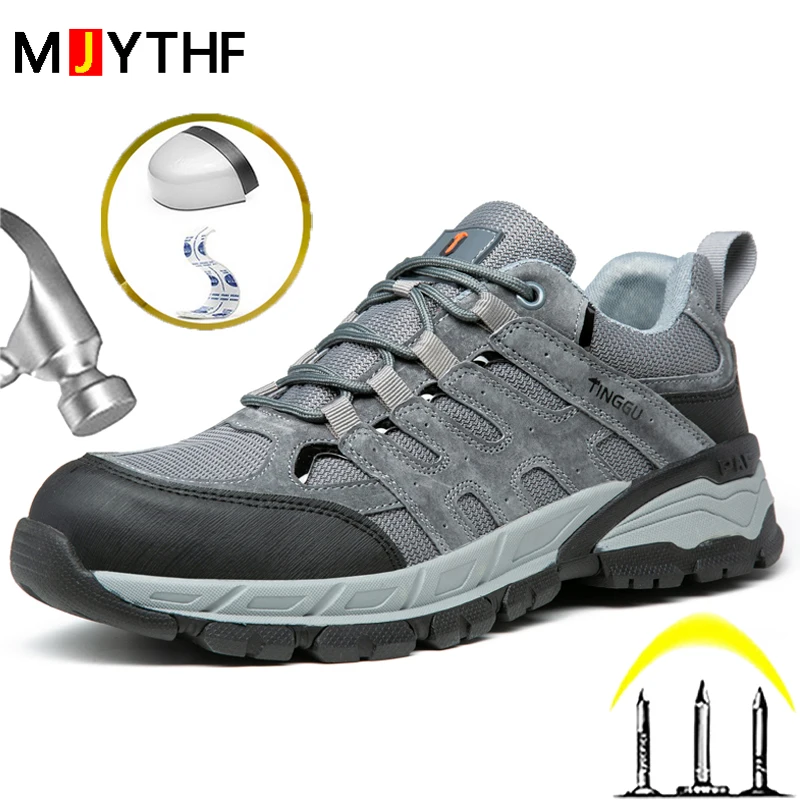 Male Electrical Insulated Shoes Composite Toe Safety Shoes Men Puncture-Proof Work Sneakers Men Outdoors Indestructible Shoes