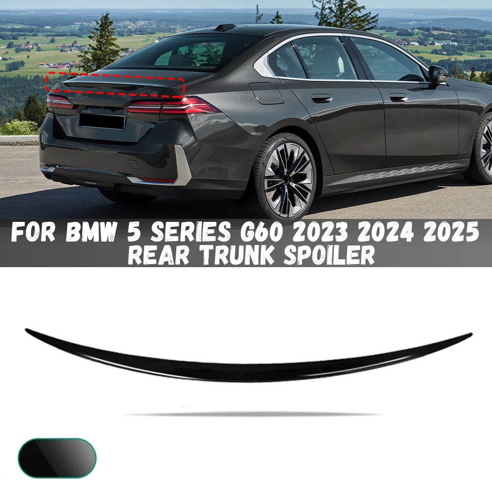 

For BMW 5 Series G60 520d 520i 530i 530e 550e 2023 2024 2025 Car Tail Wings Fixed Wind Spoiler Rear Wing Auto Decoration