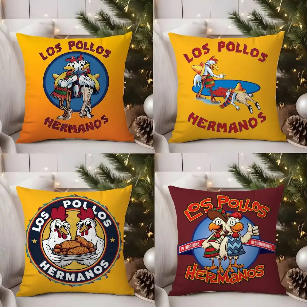 

Наволочка Los Pollos Hermanos, офисный диван, спинка стула в общежитии, короткая плюшевая домашняя наволочка с двусторонним принтом