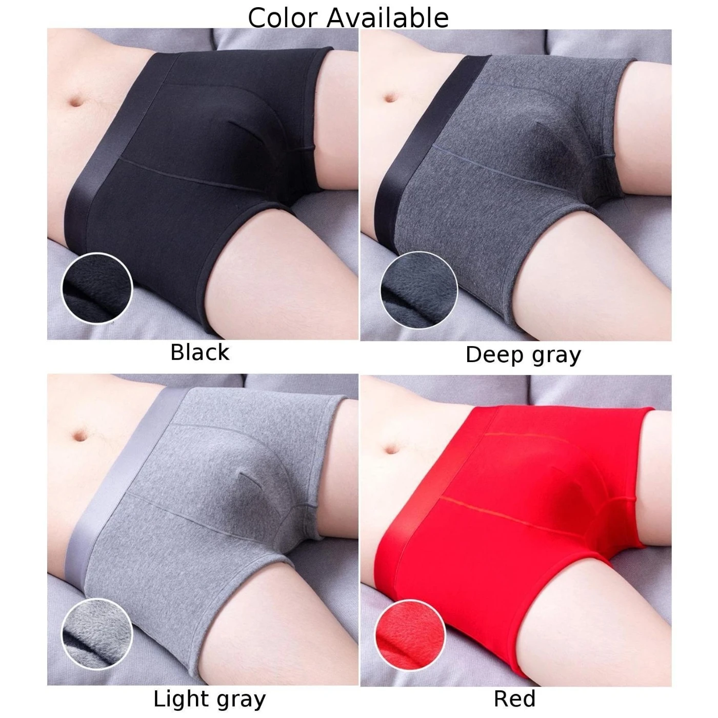 Mens Warm Briefs Lingerie Winter Seamless Underwear Stretch Breath Comfort Shorts Panties Thermal Bottoms Underpants