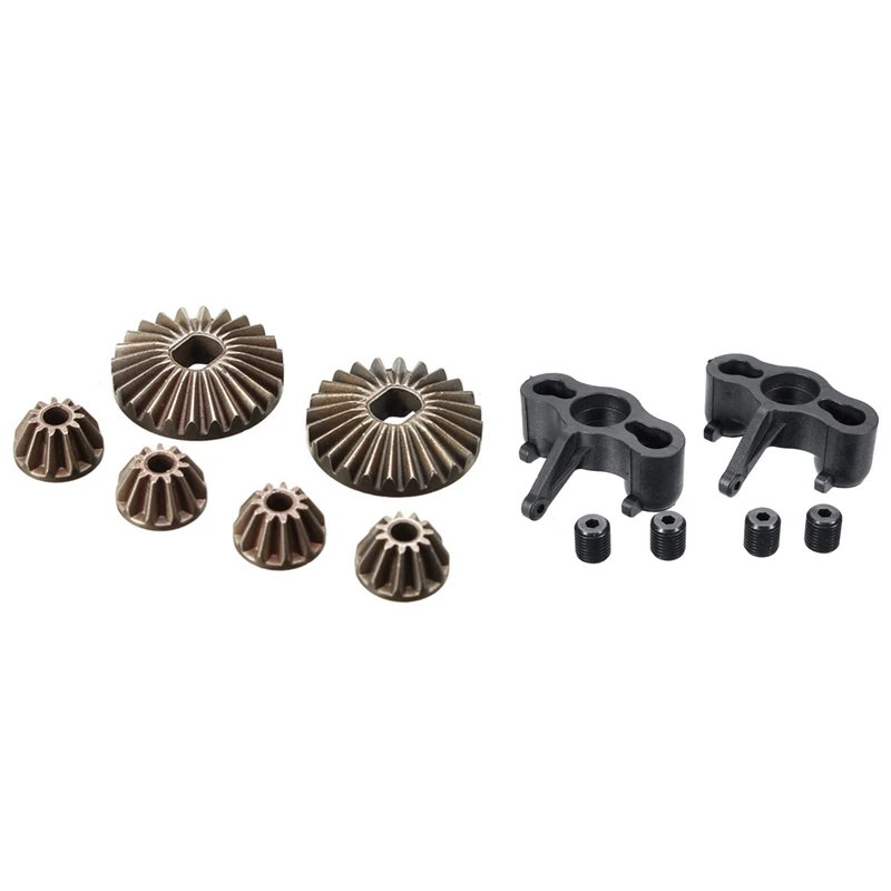 

MOMO 1Set 24T Differential Gear And 11T Diff Gear For JLB Racing CHEETAH & 2PCS Steering Block Steering Knuckles Hub Carrier