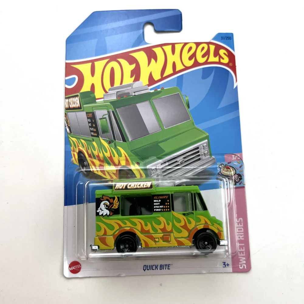 2024-214 Hot Wheels Cars QUICK BITE 1/64 Metal Die-cast Model Toy Vehicles