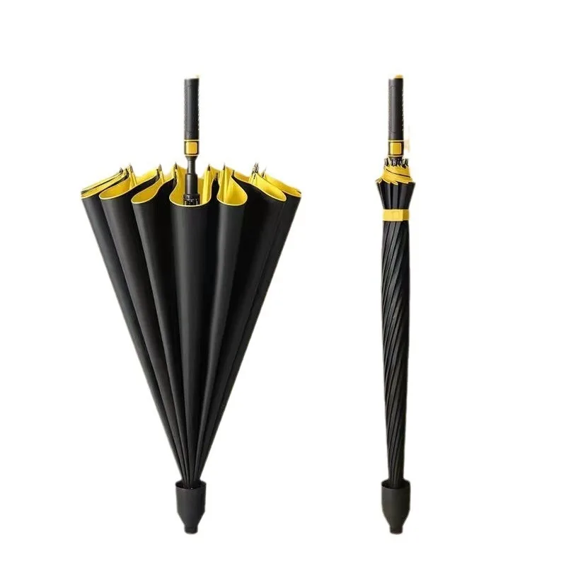 

For Porsche Volvo Lexus Luxury Cars Fully Automatic Extra Long Handle Straight Golf Business Advertising Car Logo Umbrella