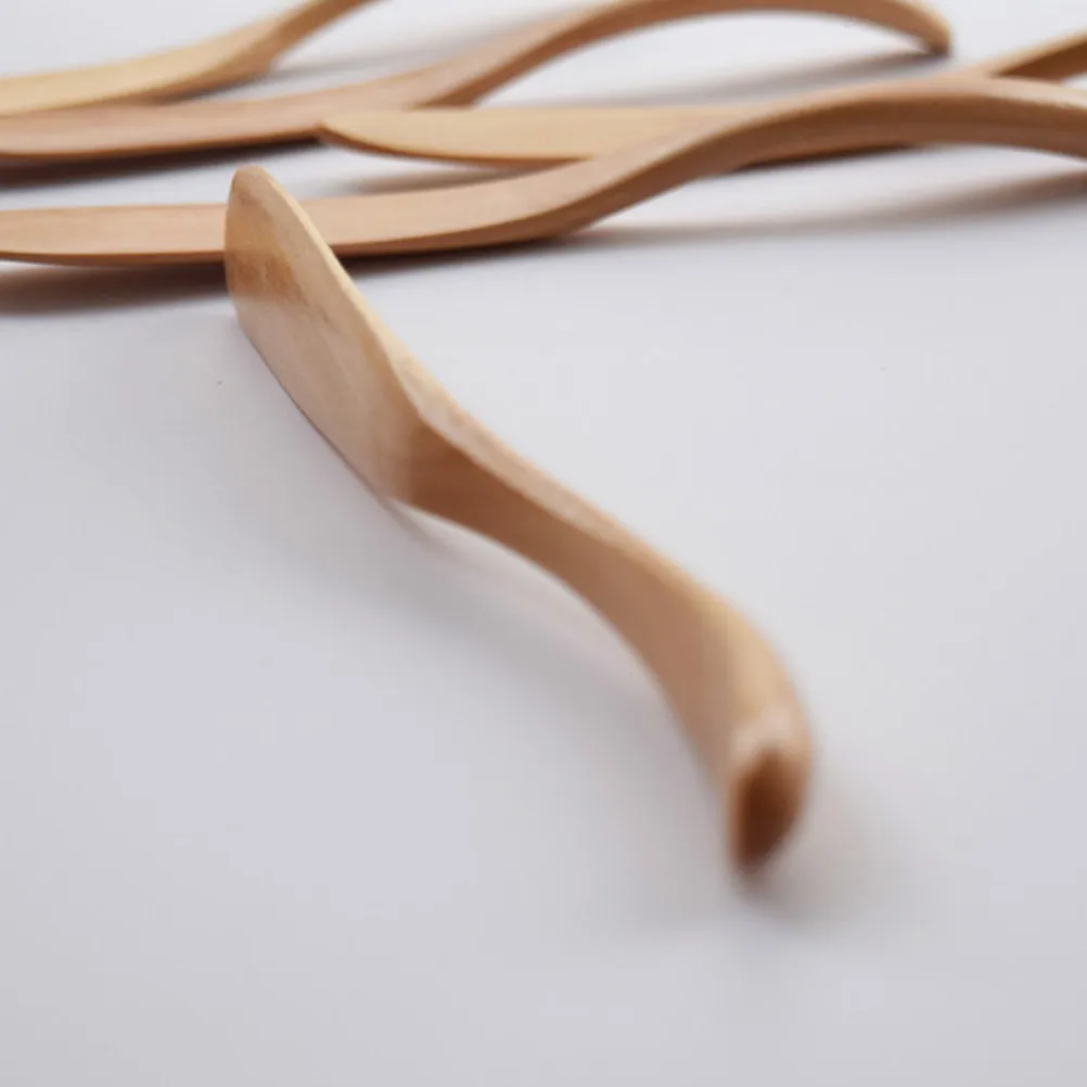 Juego de 5 Espátulas de Madera Natural, Ecológicas y No Tóxicas, Utensilio de Cocina para Untar Crema, Mermelada, Queso y Pastel