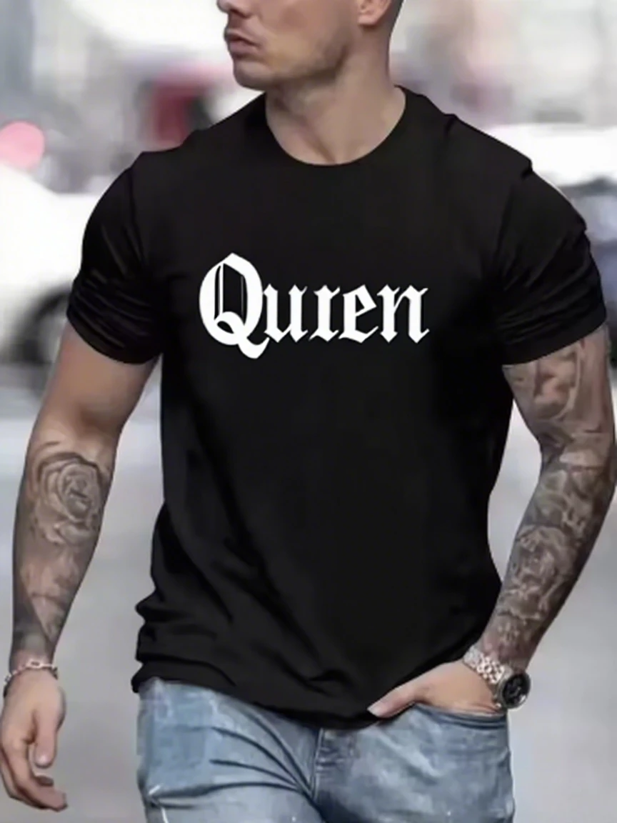

Мужская футболка Queen Classic Rock Band Футболка Топ Мужская хлопковая черная футболка с круглым вырезом Высокое качество и высокое вес Новое поступление S-4X