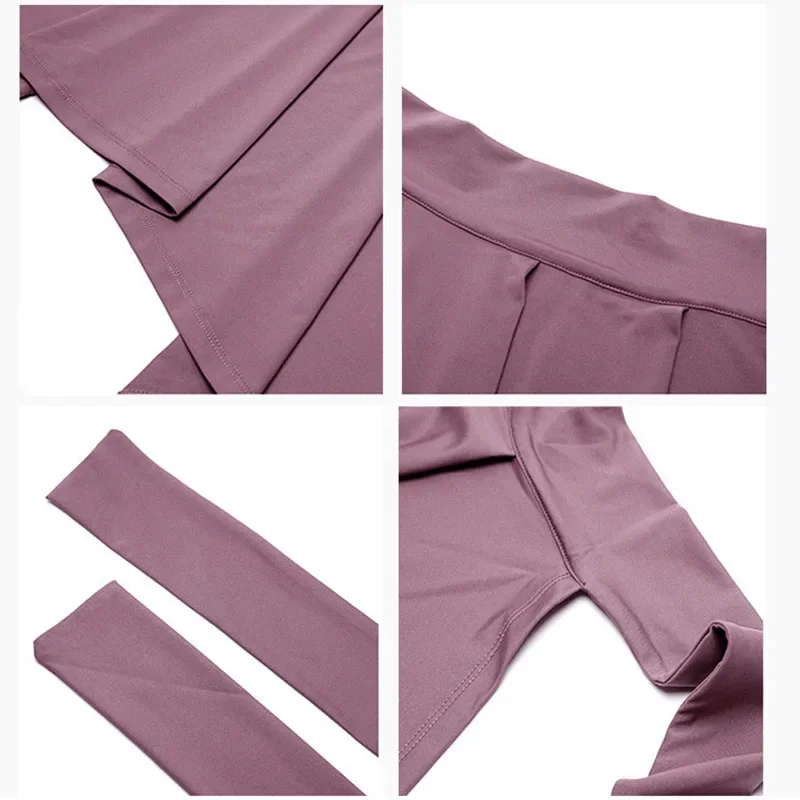 تنانير Aiithuug لليوجا والتنس للنساء، تنانير ملفوفة للتمارين الرياضية والجري والتمارين الرياضية والجري والركض