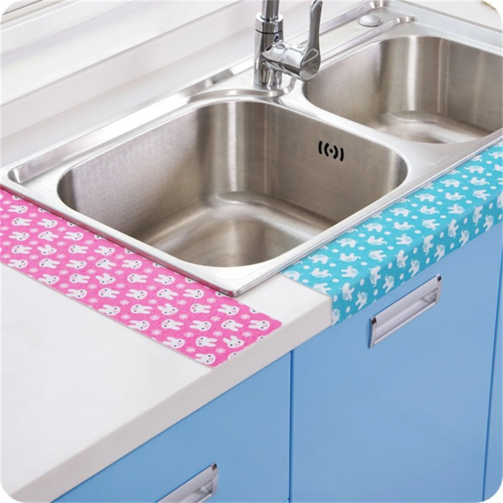 Hygroscopic Stickers Electrostatic Adhesive Washable And Reusable Kitchen Sink For Bathroom Wash Table Bathroom Gadgets