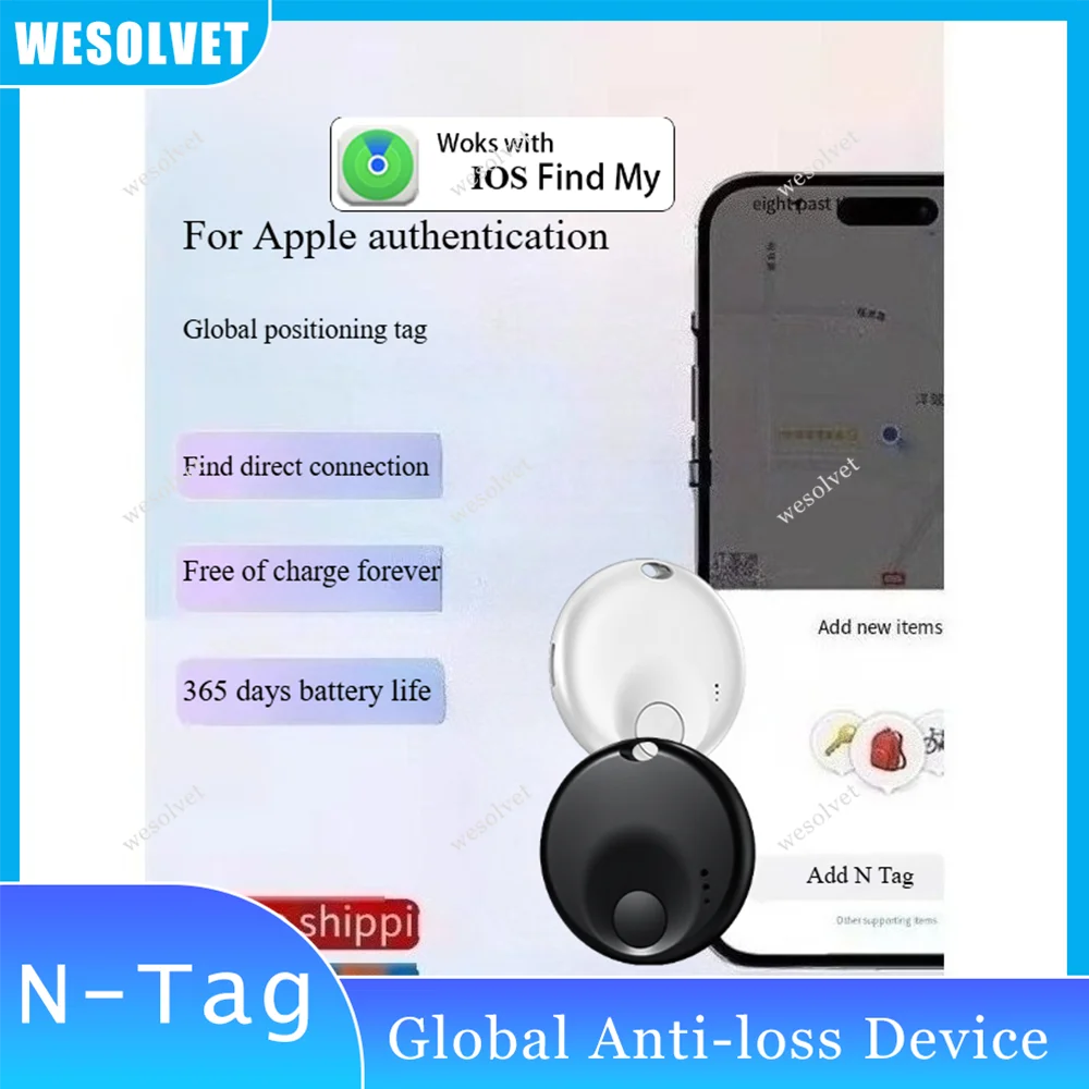 

Bluetooth Smart Tags For APPle Find My Locator Finder Item Works Device App Pet Car Elderly Kids Keys Luggage Backpack