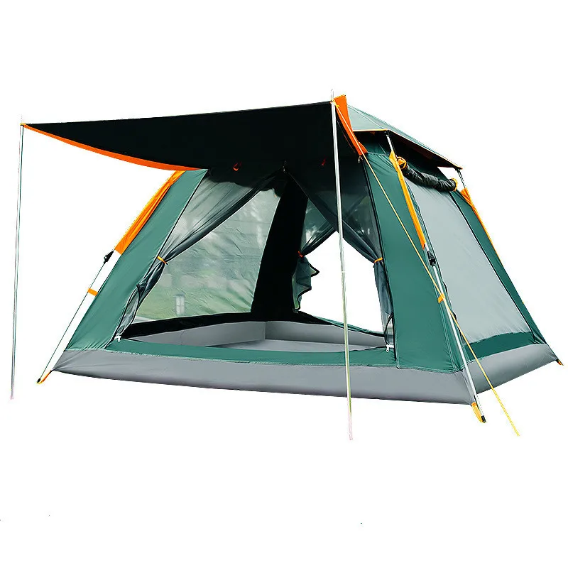 Outdoor Summer Camouflage Mesh Tent Camping Thickened Rainproof Automatic Quick Open Portable Beach Picnic Sun Protection