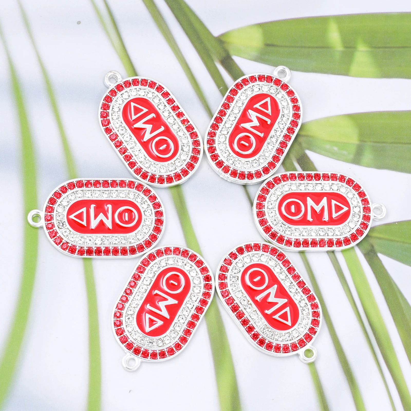 10 Stück Aolly ΔΣΘ Organisation Charms für Frauen DIY Schmuckzubehör