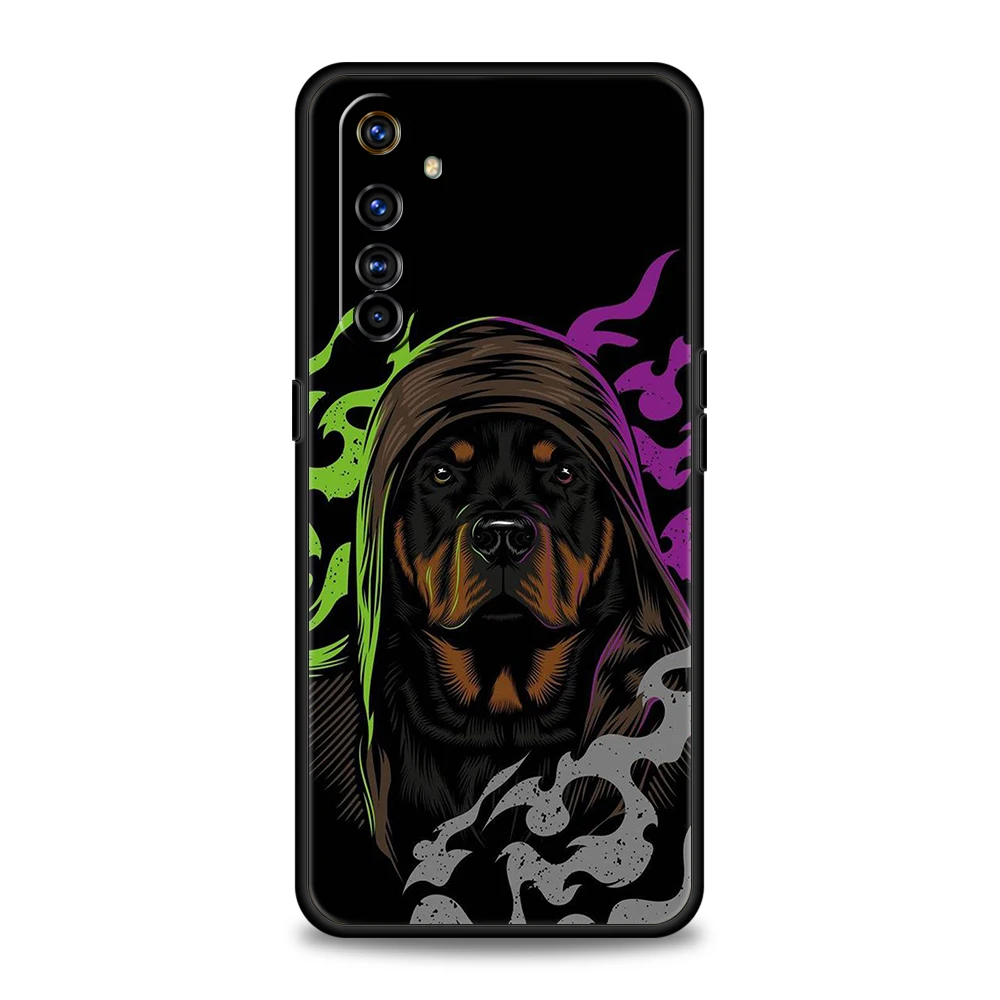 Doberman Dog Phone Case for Realme 8 9 10 8i 9i 6 7 GT2 C21 C25 C11 GT Neo 3T Pro Plus 5G Shockproof Silicone Shell Coque Capas