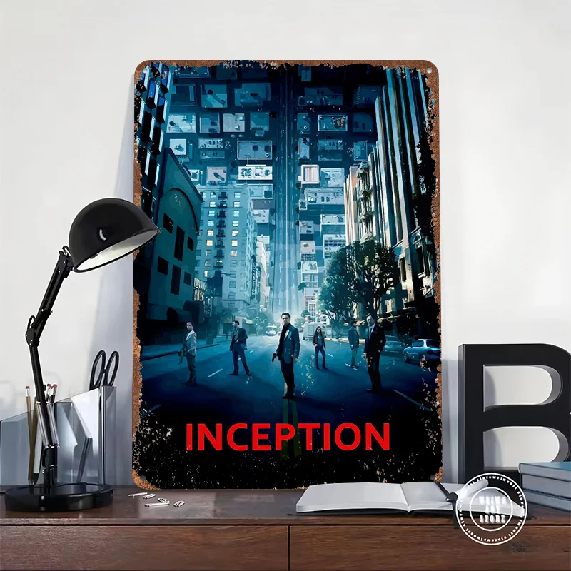 Inception Tin Plaque Poster Customized Wall Art Retro Vintage Metal Signs for Man Cave Decoration At Home Decor Items Wand Deko