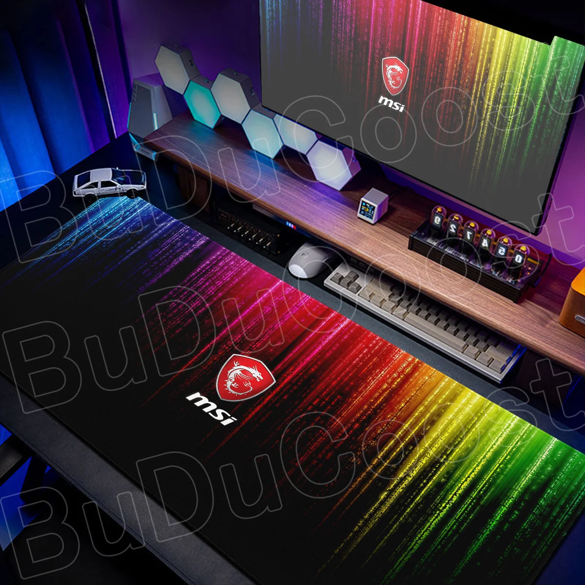 MSI ゲーマーマウスパッド ロックエッジ付き 30x80c - Gaming Keyboard En Mouse のレビューと価格