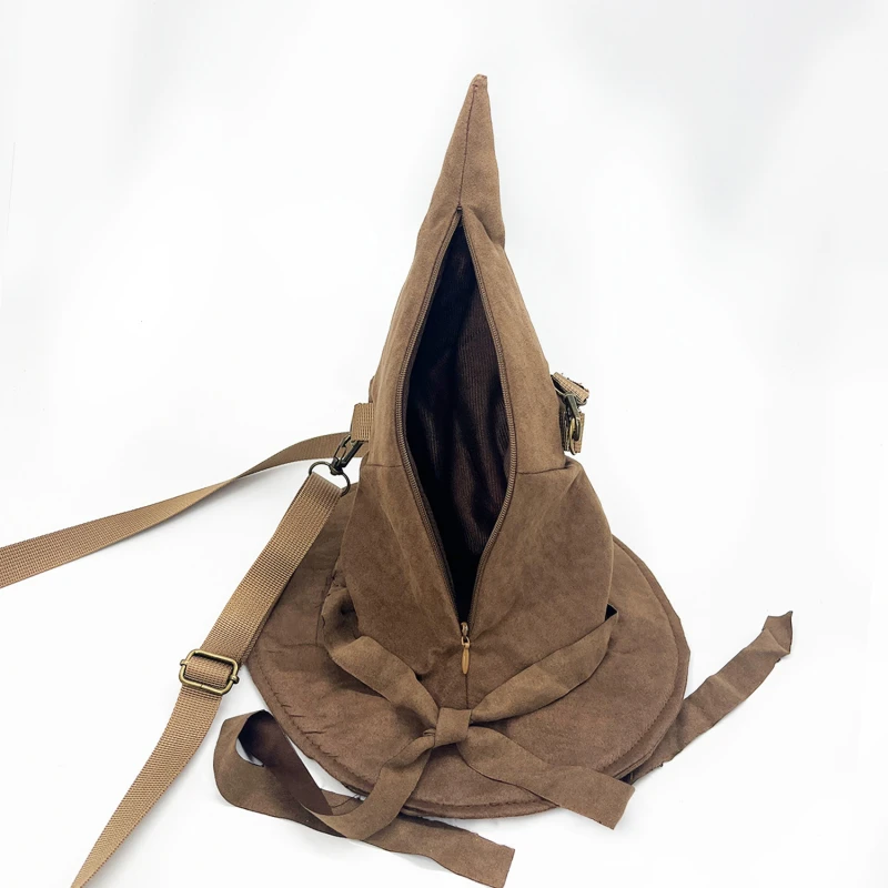 Witch Hat Bag Branch Hat Creative Peripheral Shoulder Carrying Bag Pottered Sorting Hat Magic Hat Fashion Crossbody Bag Gift