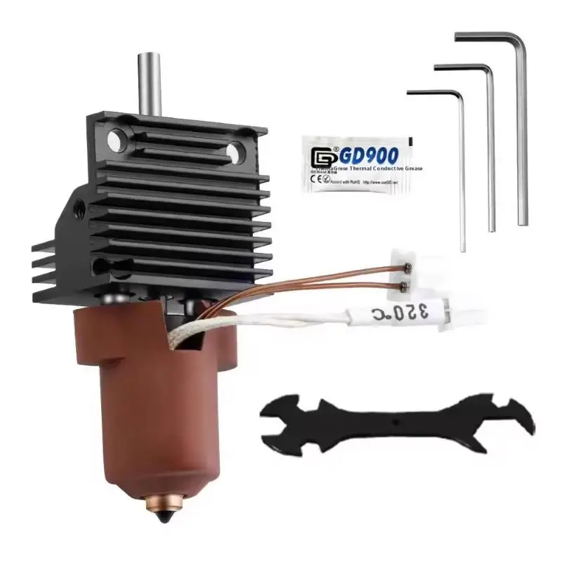 

Детали 3D-принтера для Creality K1C K1 Max Hotend Kit, комплект керамического нагревательного блока с быстрой замены, сопло 0,4 мм