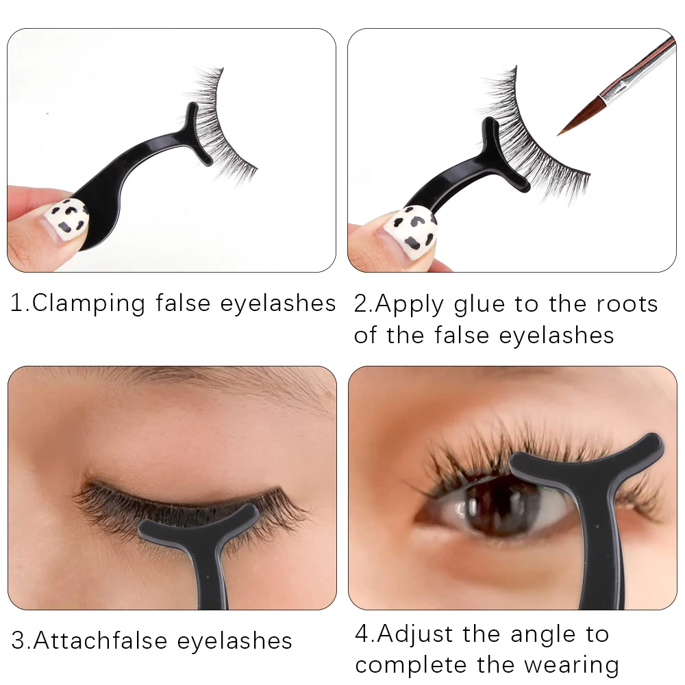 10 Stück falsche Wimpern Applikator Werkzeug Kunststoff Wimpern Pinzette Wimpern Verlängerung Pinzette Clip Locken wickler Zange Make-up Entferner Werkzeug