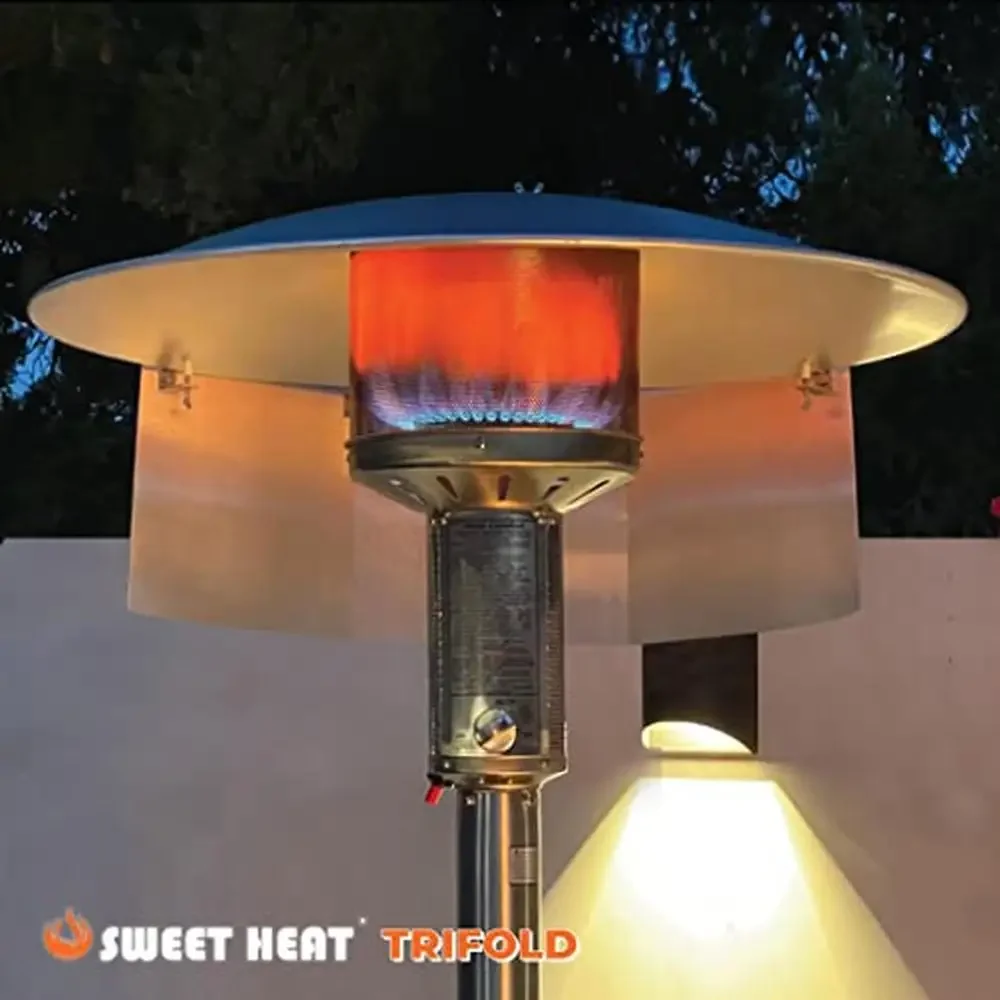 Directional Reflectors Patio Heaters Tri-Fold Folding Reflector Max Performance American Owned and Operated Save on Propane