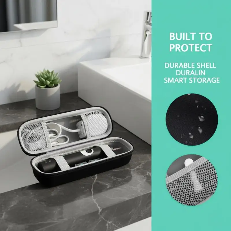 【L】Portable EVA Electric Toothbrush Storage Case Travel Holder Waterproof Dental Tools Carrying Hard Case Protective Shell