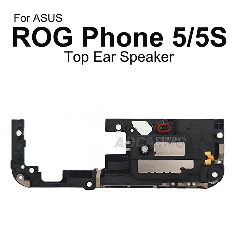 Aocarmo For ASUS ROG Phone 5 5S ROG5 I005DA ZS673KS ROG5S ZS676KS Top Ear Speaker Earpiece Receiver Earphone Bottom Loudspeaker