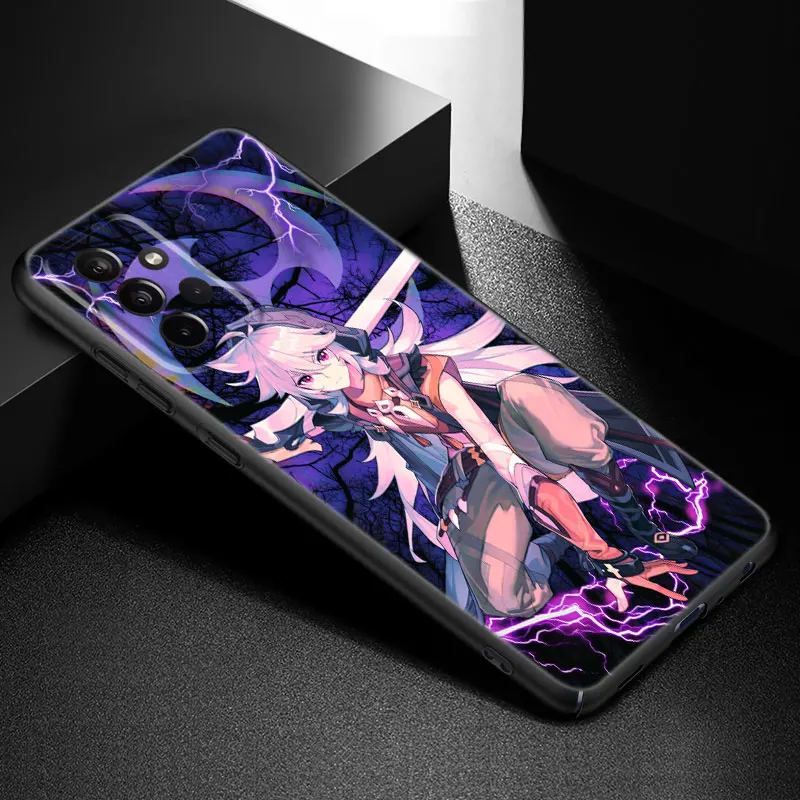 Anime Genshin Impact Phone Case For Samsung Galaxy A21 A30 A50 A52 S A13 A22 A32 4G A33 A53 A73 5G A12 A23 A31 A51 A70 A71 A72