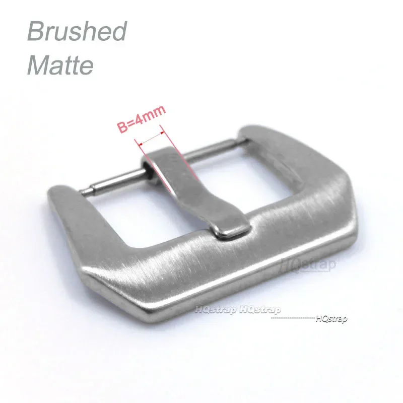 Brushed frosted Stainless Steel Watch Band Buckle 18mm 20mm 22mm 24mm watchband strap Clasp Silver Buckles Accessories