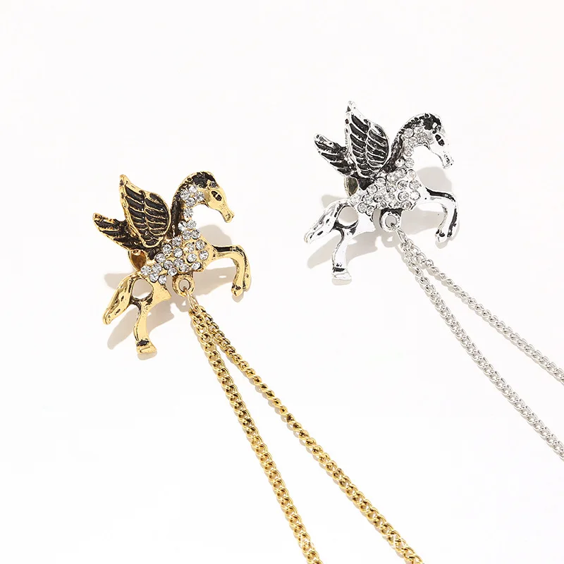 بقعة النسخة الكورية الرجال بيغاسوس مهدب بروش شخصية الرجال دعوى سلسلة بروش شارة الملحقات الرجعية #5