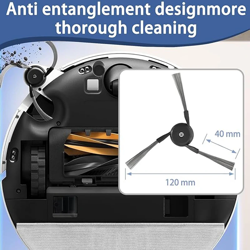 For Dreame D20 Pro Plus Robot Vacuum Accessories:Main Brush HEPA Filters Mop Pads Dust Bag Side Brush Replacement Parts view 3