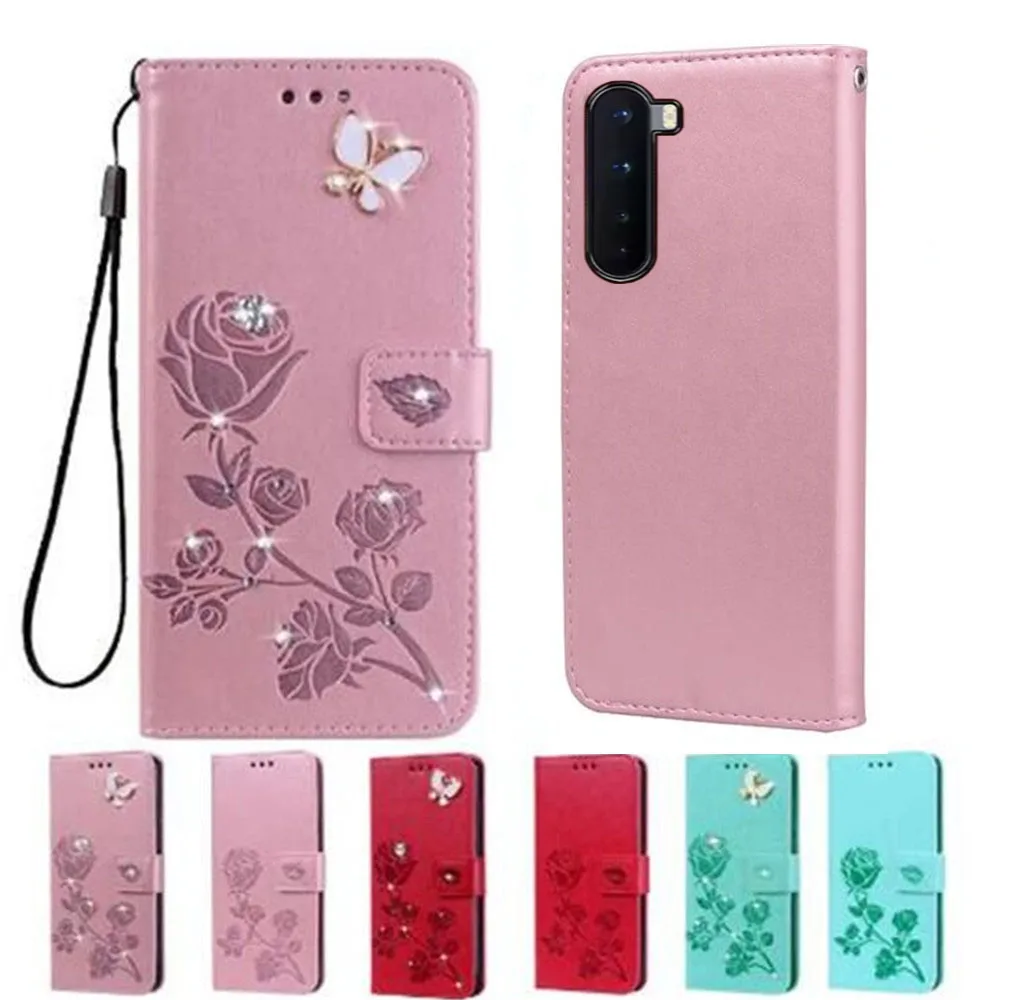 Чехол из искусственной кожи для OnePlus Nord 6,44 дюйма OnePlusNord One Plus 1 + Nord AC2001 AC2003, чехол-бумажник с откидной крышкой для телефона, карта Etui