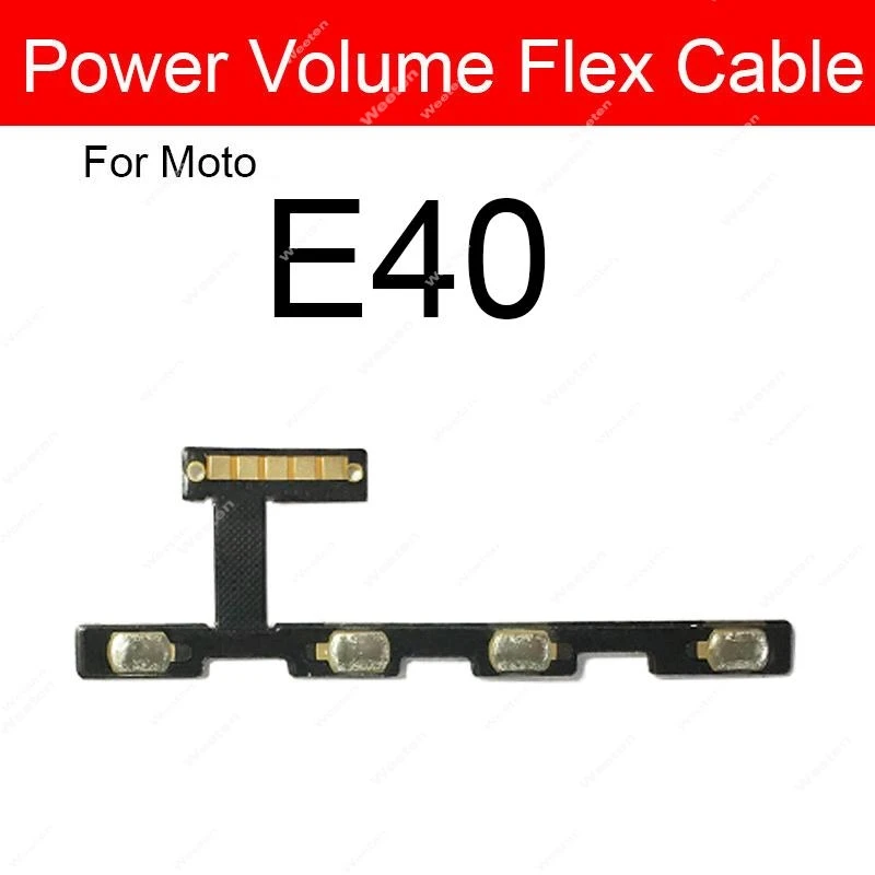 Power Volume Key Side Button Flex Cable For Motorola Moto E13 E20 E22 E30 E32 E32s E40 On/Off Power Volume Flex Ribbon Parts image 6