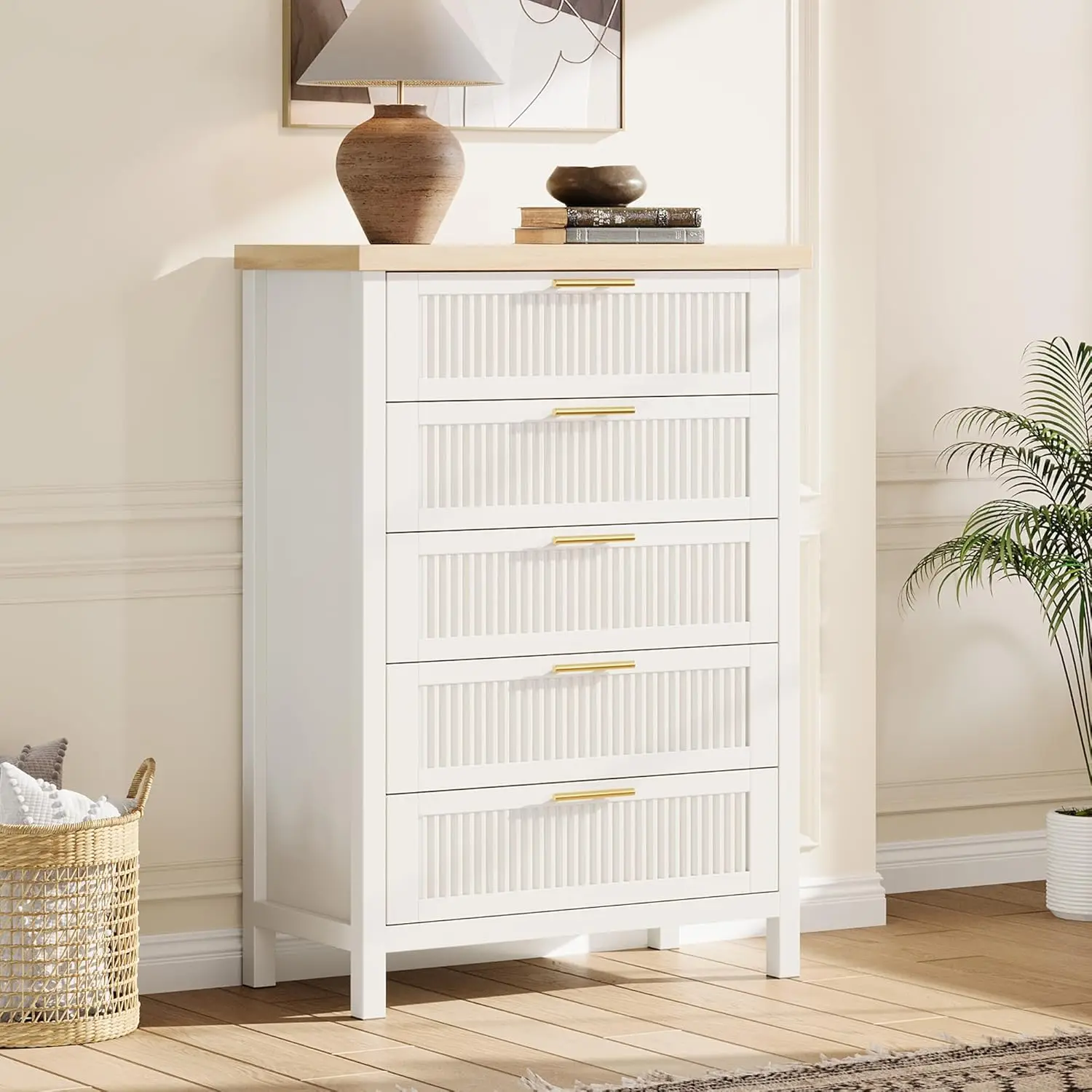 Fluted Tall Dresser…