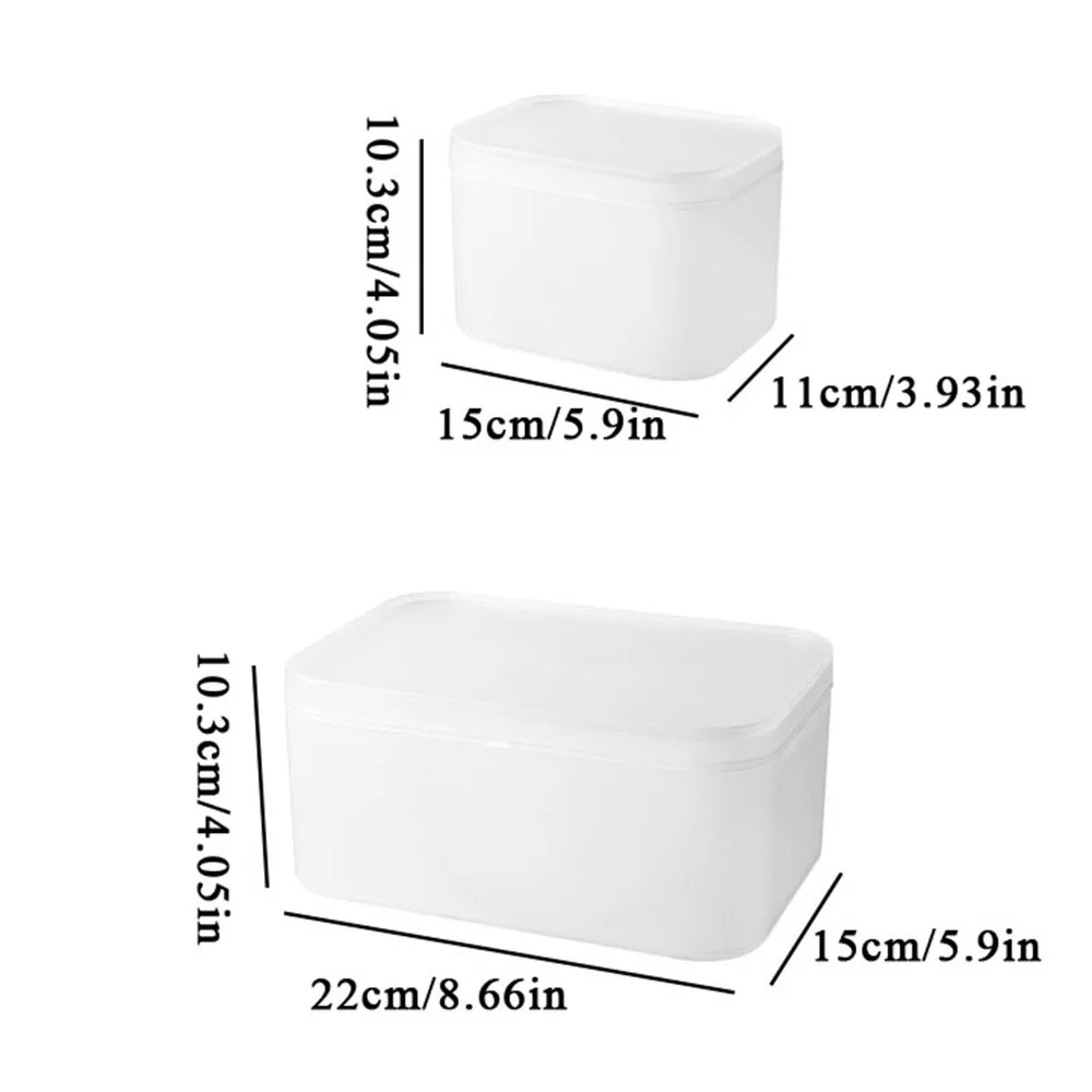 Transparent Frosted Box Dustproof Organizing Box  Cosmetics Storage Case Dustproof Multifunctional Desktop Storage Box Organizer