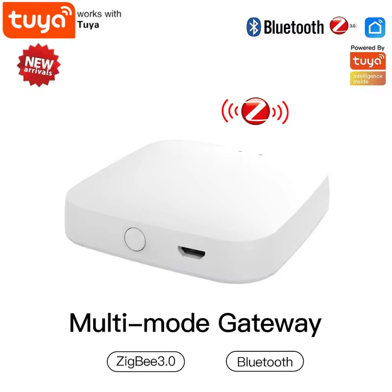 

Tuya ZigBee Wireless Gateway Hub Multi-mode Bridge Bluetooth Remote Controller Mesh Smart Life APP Alexa Google Home