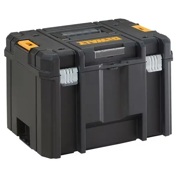 TSTAK VI Deep Tool Box, Plastic, Black, 17 in W x 12 in D x 13 in H