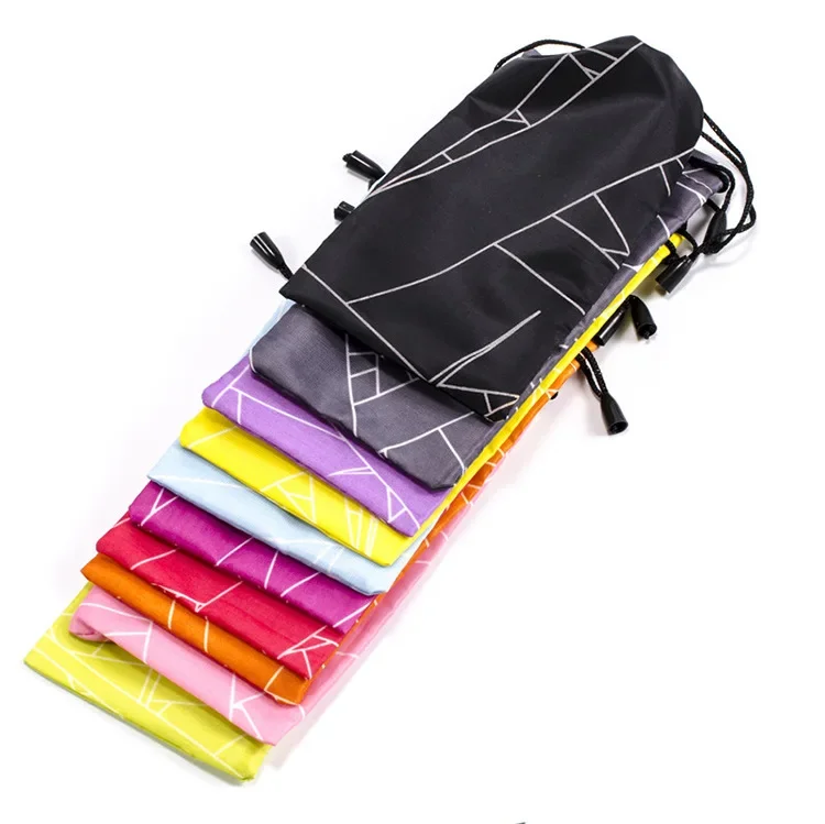 Hot Sale 18*9cm Mix Colors 1PC/lot Drawstring Sunglasses Bags Black Bags Myopia Customized Glass Case Eyewear Accessories