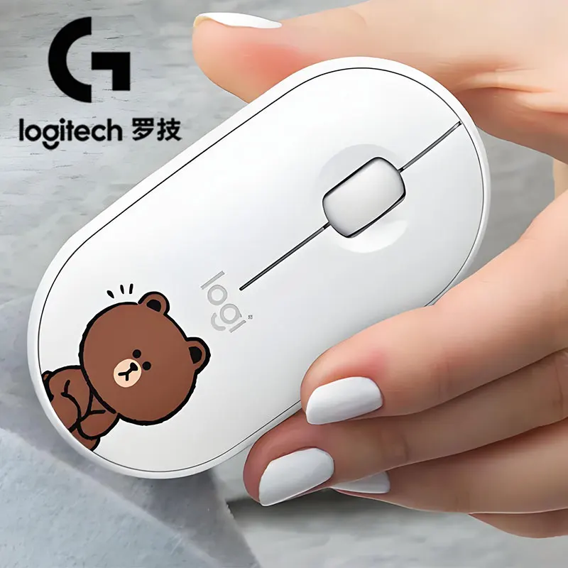 

Logitech M350/M350POP Colorful Wireless Mouse, Macaron Colors, Girls' Favorite, Lightweight and Portable for Office and Study