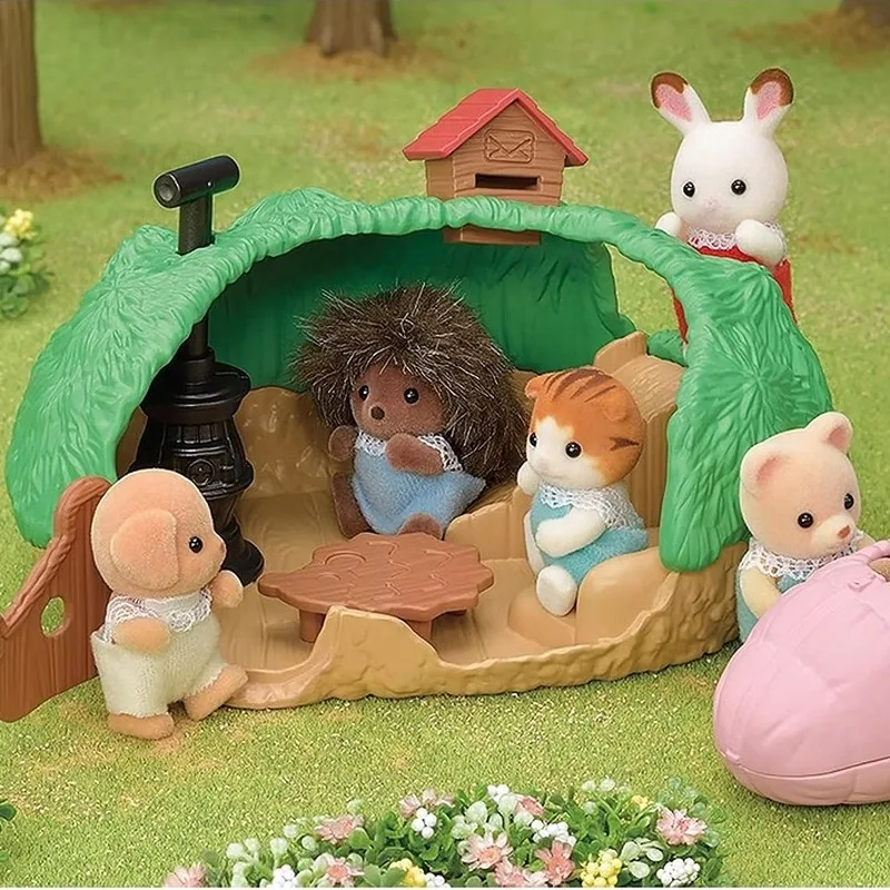 Sylvanian Families Huizen Accessoires Calico Critters Meisje Kinderen Speelgoed Miniatuur Pop Baby Egel Schuilplaats Speelgoed Voor Kinderen Gift