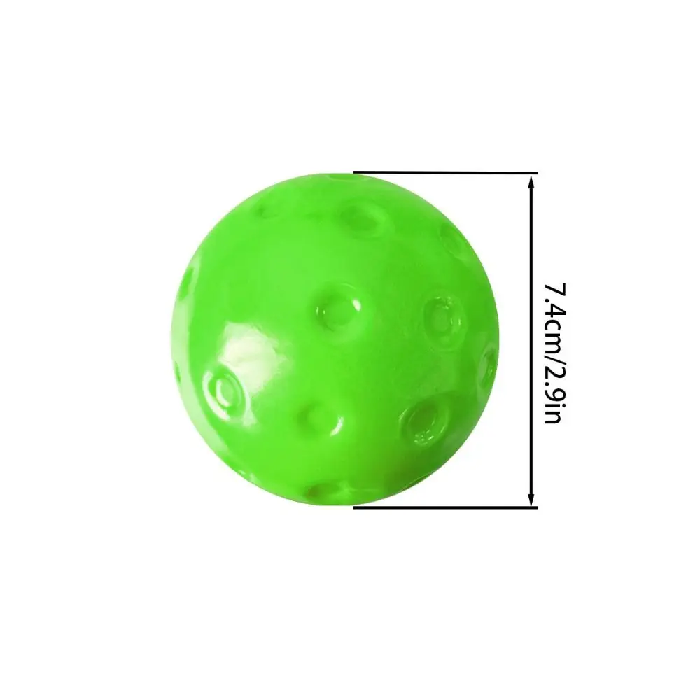 3PCS Durable Multicolor Foam Pickle Ball 74mm Exact Bounce Pickleball Balls Noiseless Soft PU Practice Ball Sport Supplies
