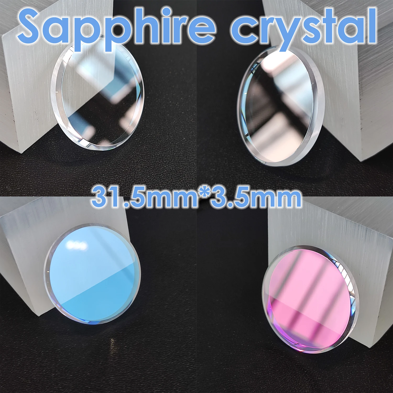

31,5 мм * 3,5 мм сапфировое стекло, зеркало для часов, плоское стекло, AR-покрытие, антибликовая пленка, костюм для ремонтных часов, зеркальный аксессуар