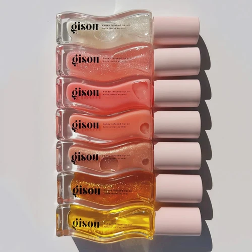 Gisou-bálsamo labial hidratante, aceite de miel, brillo, cuidado de los labios, Benetitnt para labios, exfoliante, aceite brillante rosa