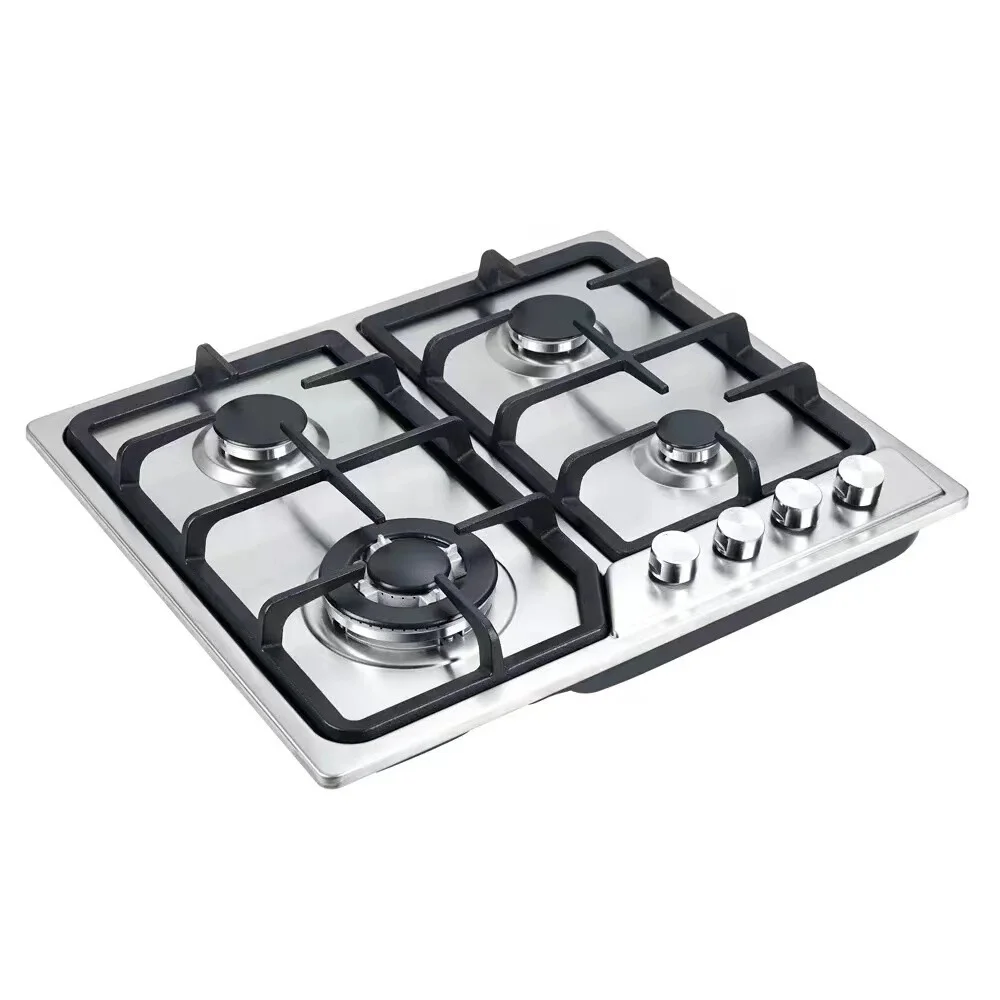 

110V foreign trade household embedded Sabaf four-head stainless steel natural gas stove tempered glass panel gas stove