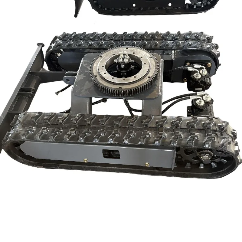 

Hydraulic crawler chassis 80 crawler truck crane 3 tons hydraulic motor crawler chassis