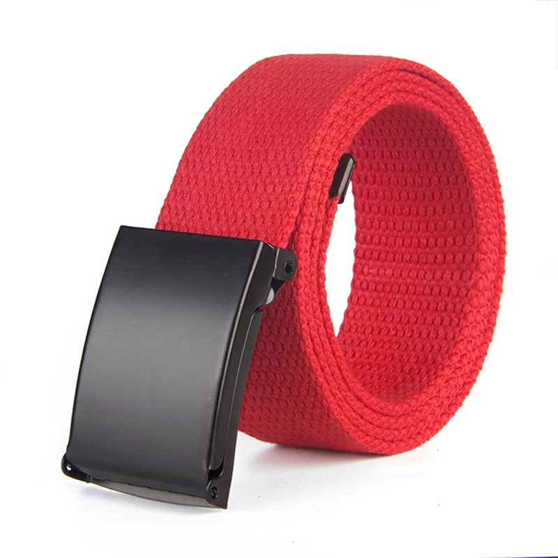 New Men's Belts Tactical Outdoor Belt Male Colourful  Canvas Trouser Belt High Quality Trend Man Waistband