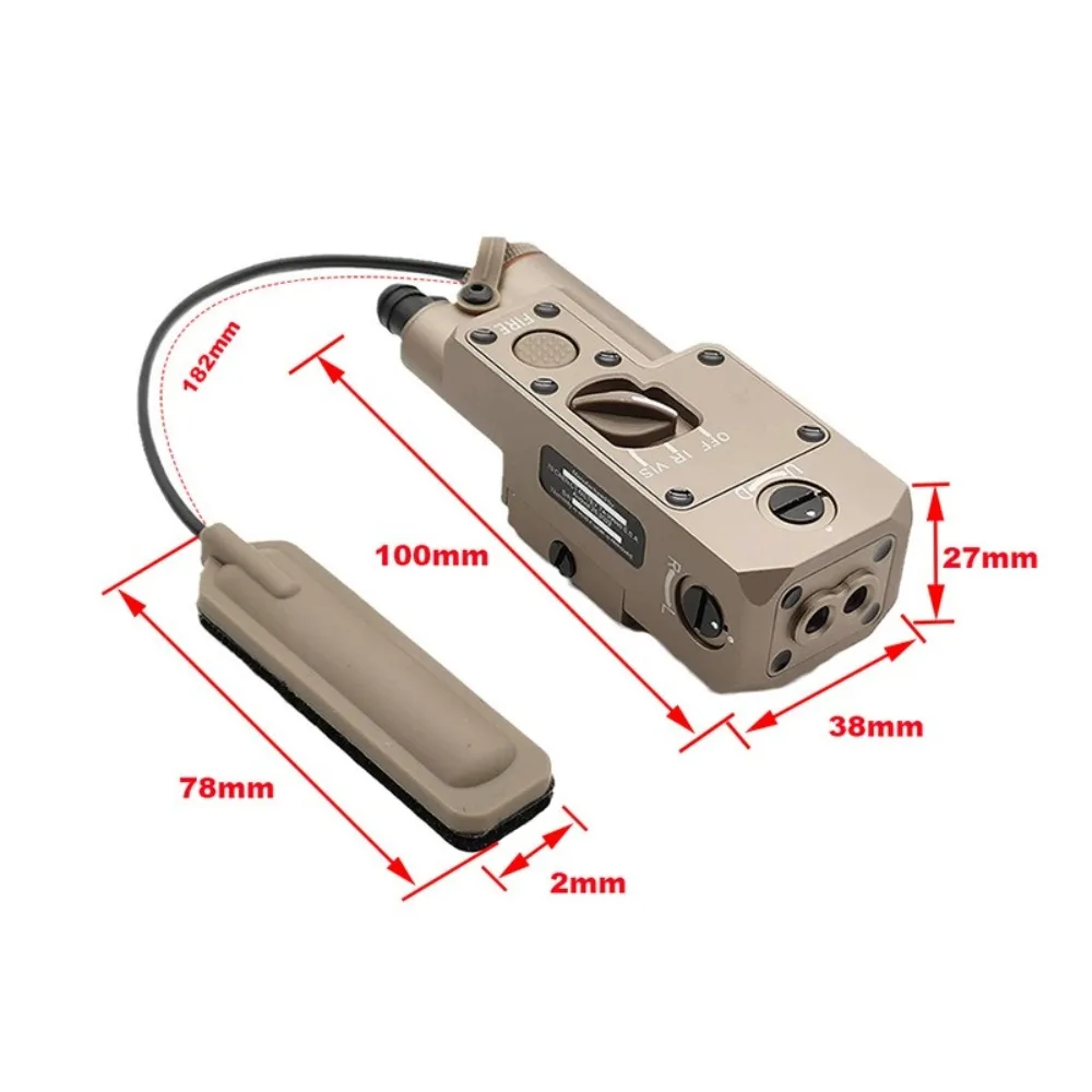 M600/M300 flashlight with base CQBL metal laser pointer red laser IR return side can be equipped with M600/M300