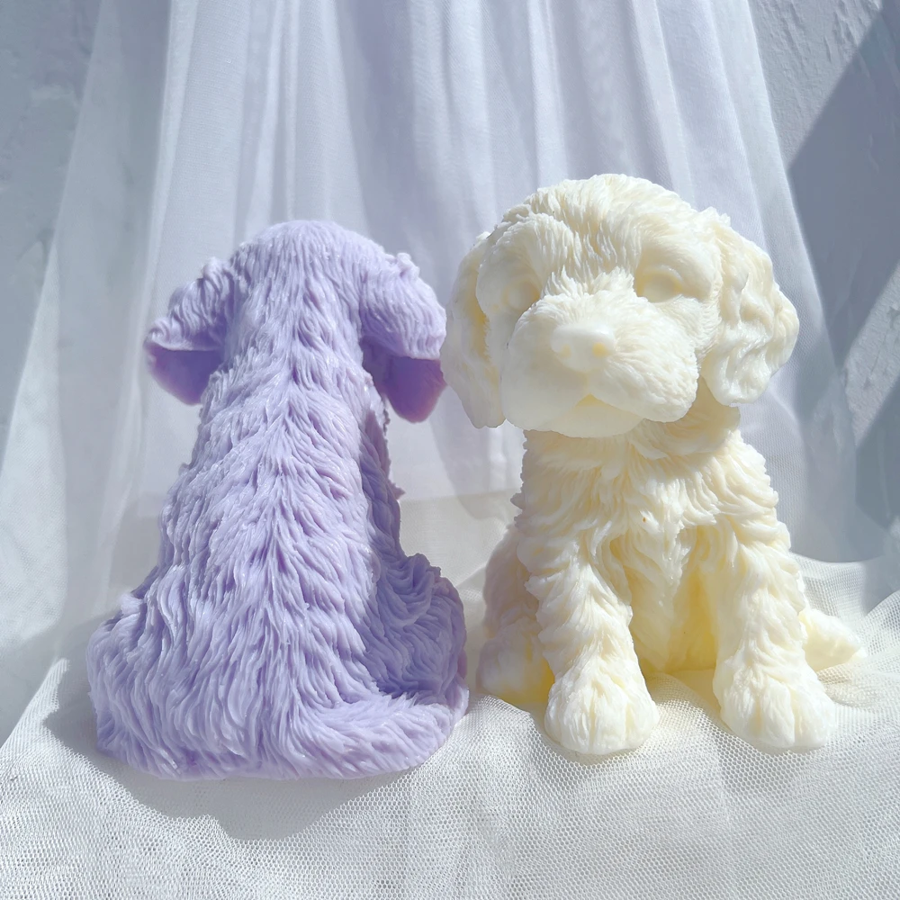 

Puppy Dog Lover Home Decor Cockapoo Puppy Candle Mold Animal Puppies Soy Wax Silicone Mould