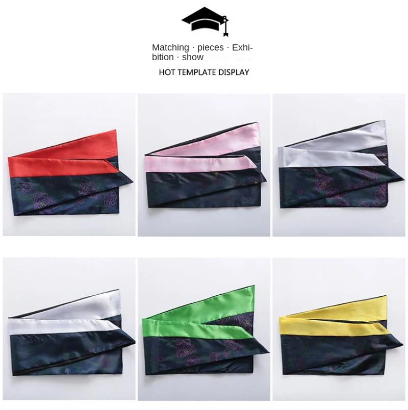 1Pc Graduation Uniform Accessories Unisex Bachelor Draped Cloth School University Graduation Ceremony Baccalaureate Shawl